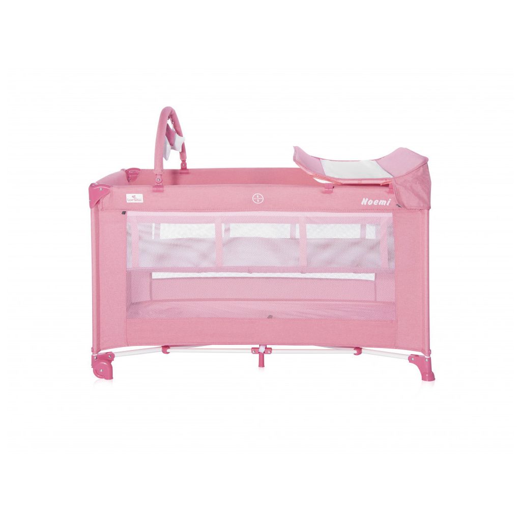 Lorelli Noemi 2 Plus multifunkciós utazóágy - Rose Velvet Unicorn