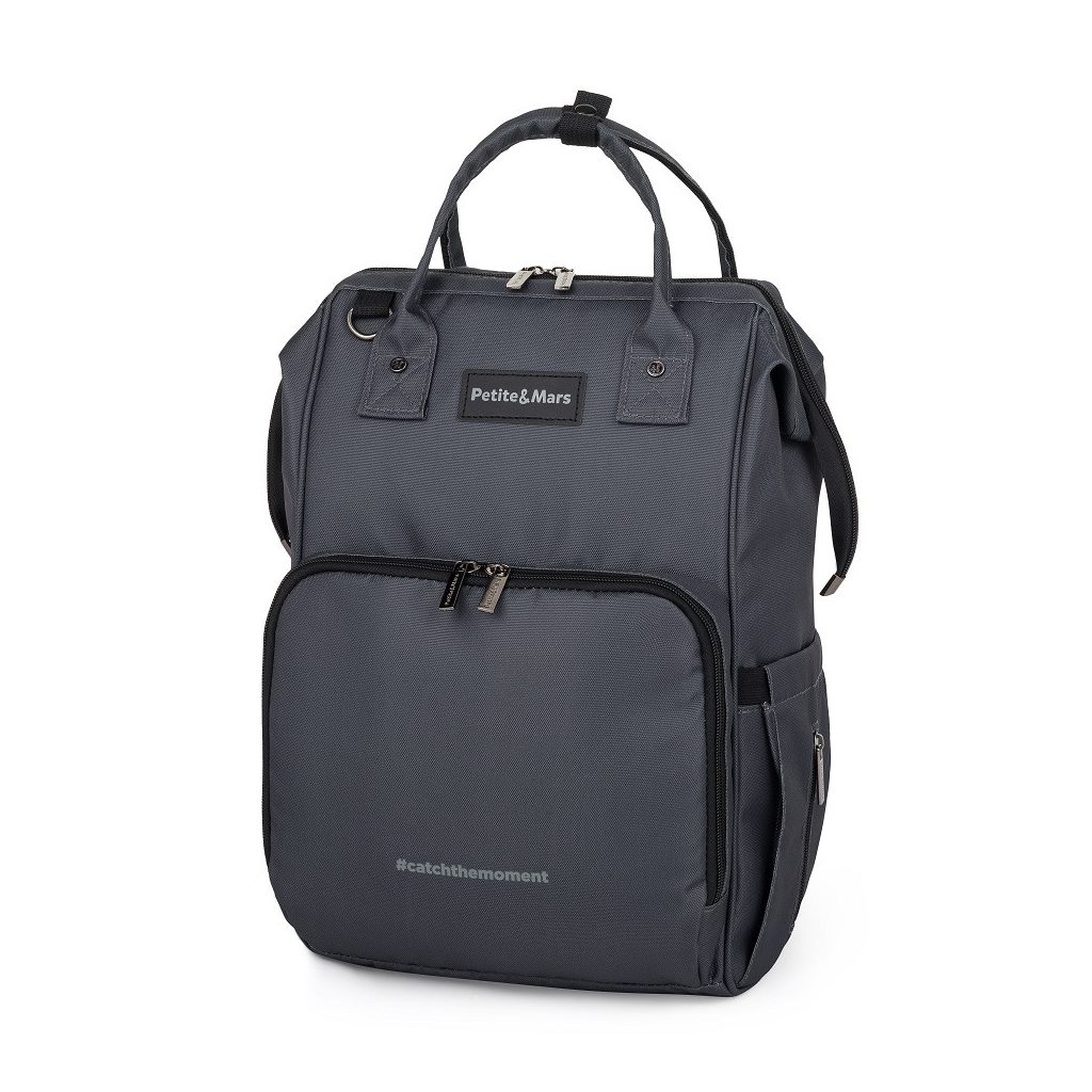 PETITE&MARS Pelenkázó hátizsák babakocsihoz Jack - Catchthemoment sorozat Ultimate Grey