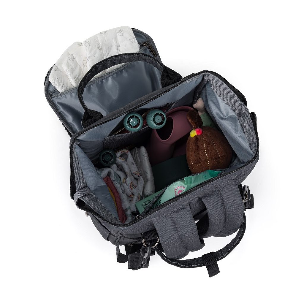 PETITE&MARS Pelenkázó hátizsák babakocsihoz Jack - Catchthemoment sorozat Ultimate Grey