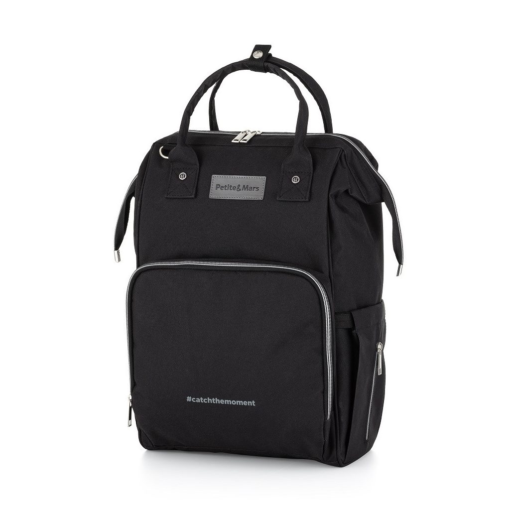PETITE&MARS Hátizsák babakocsira JACK - Catchthemoment sorozat  Just Black