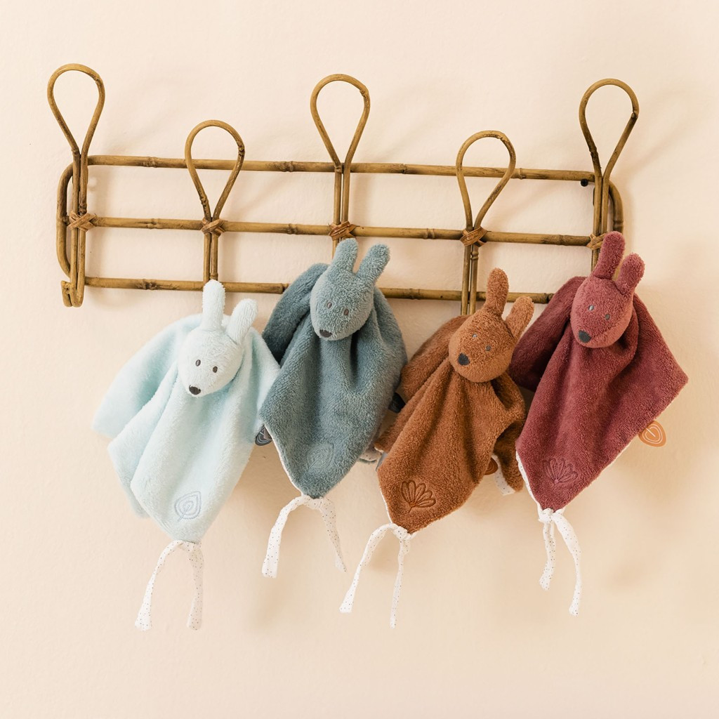 NATTOU Szundikendő nyuszi Bonnie SB sage green 27x27 cm