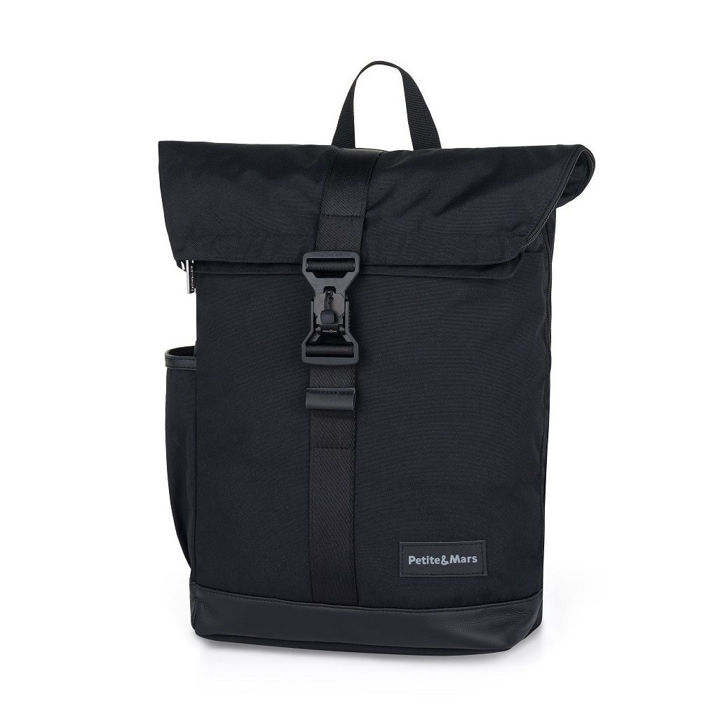 PETITE&MARS Pelenkázó hátizsák babakocsira Jackob Absolute Black