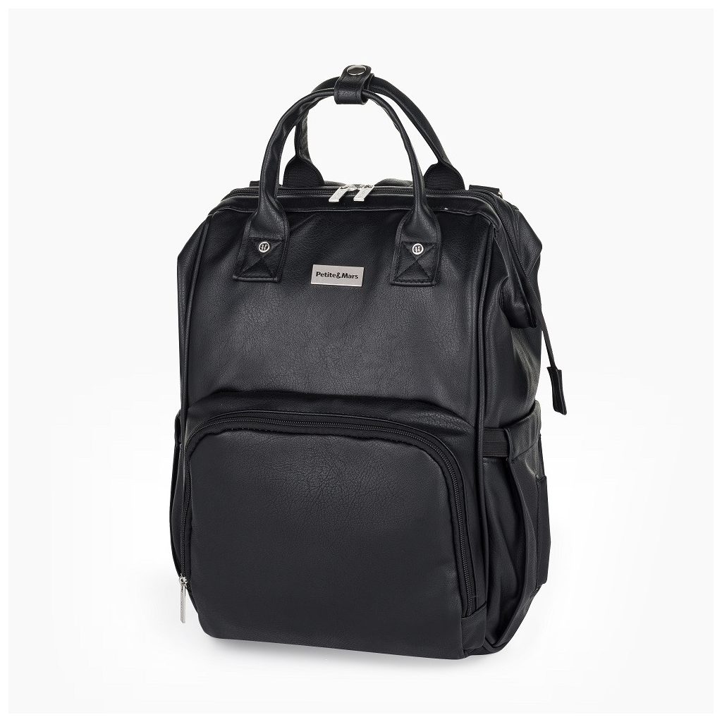 PETITE&MARS Jasper pelenkázó hátizsák babakocsira Absolute Black