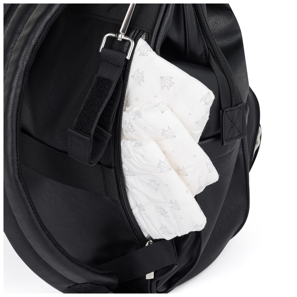 PETITE&MARS Jasper pelenkázó hátizsák babakocsira Absolute Black