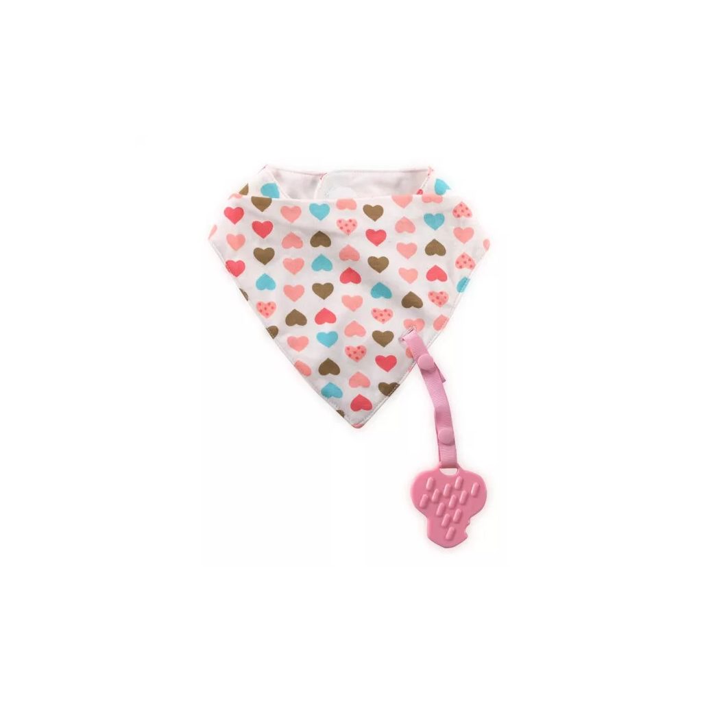 Baby Care nyálkendő levehető rágókával - Lányos