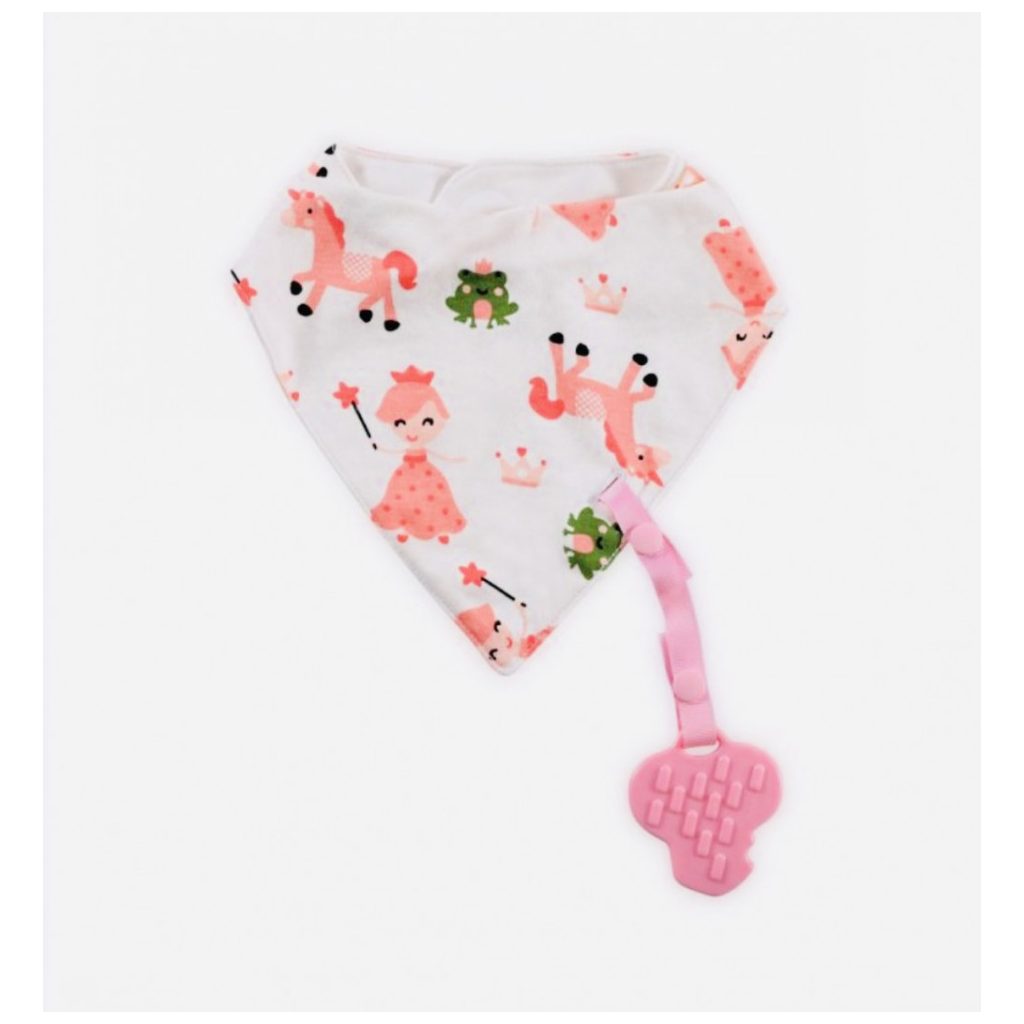 Baby Care nyálkendő levehető rágókával - Lányos