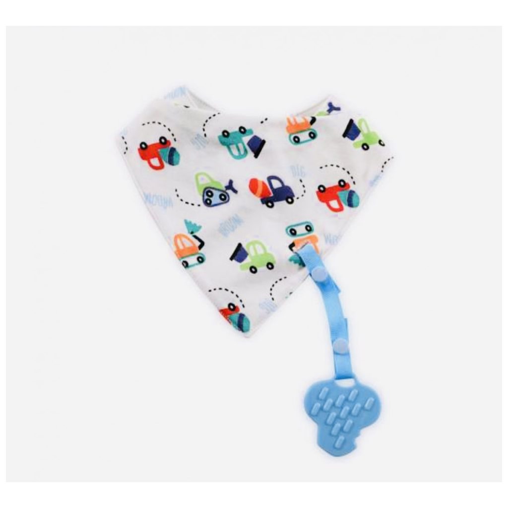 Baby Care nyálkendő levehető rágókával - Fiús