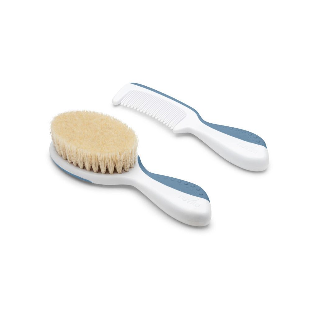 Nuvita fésű és hajkefe - Powder blue - 1137
