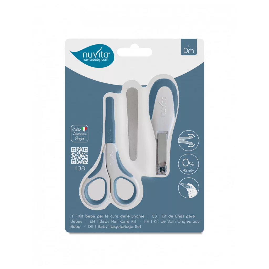 Nuvita körömápolási szett - Powder blue - 1138