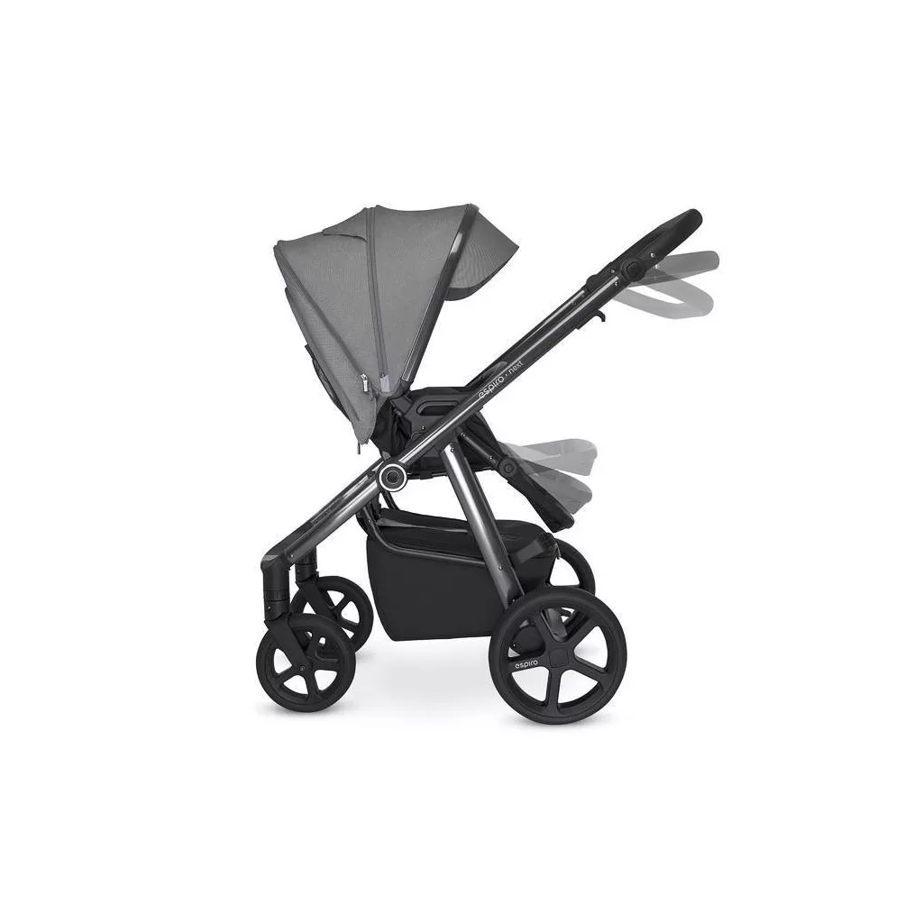 Espiro Next UP Chrome Air 2in1 multifunkciós babakocsi - 617 Graphite Moon