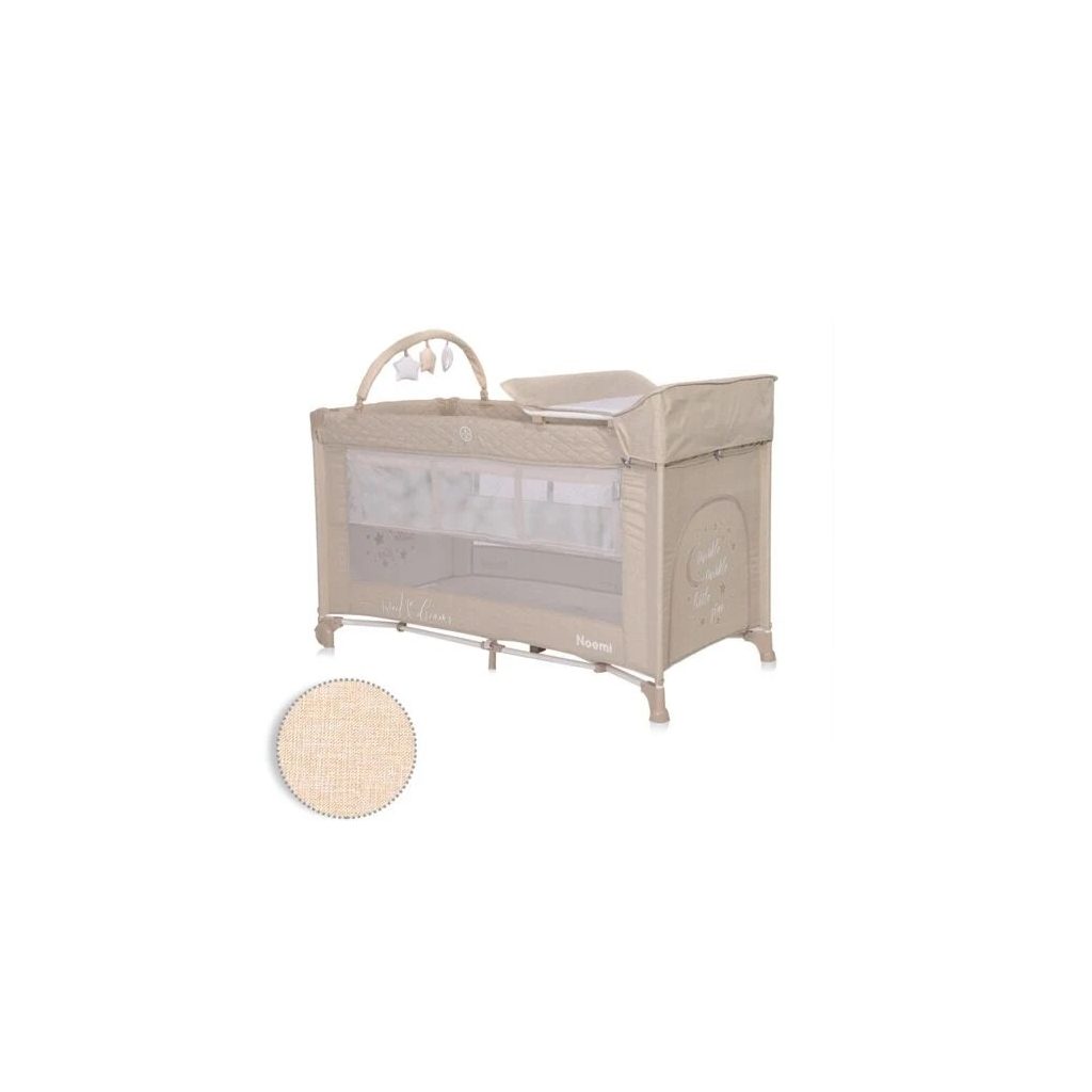 Lorelli Noemi 2 Plus multifunkciós utazóágy - Fog Beige Star