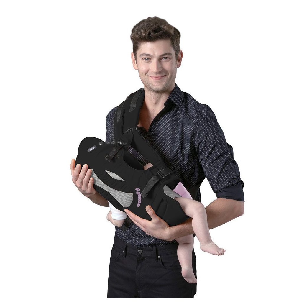 Chipolino Comfy kenguru - Black/pink - BOMBA ÁR!