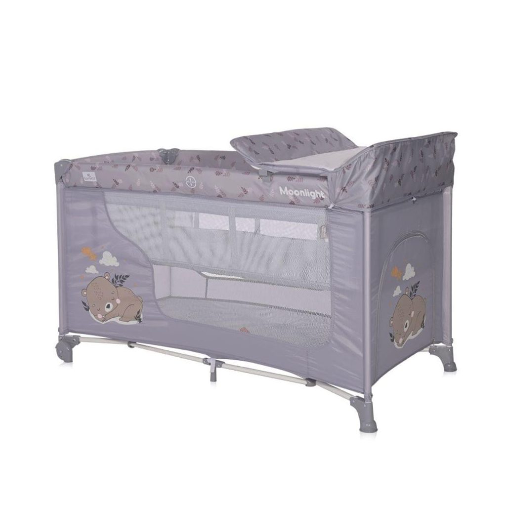 Lorelli Moonlight 2 multifunkciós utazóágy - Grey Dream