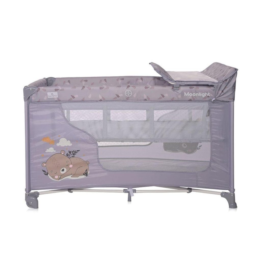 Lorelli Moonlight 2 multifunkciós utazóágy - Grey Dream