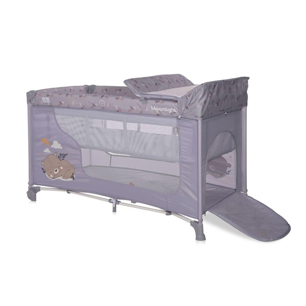 Lorelli Moonlight 2 multifunkciós utazóágy - Grey Dream