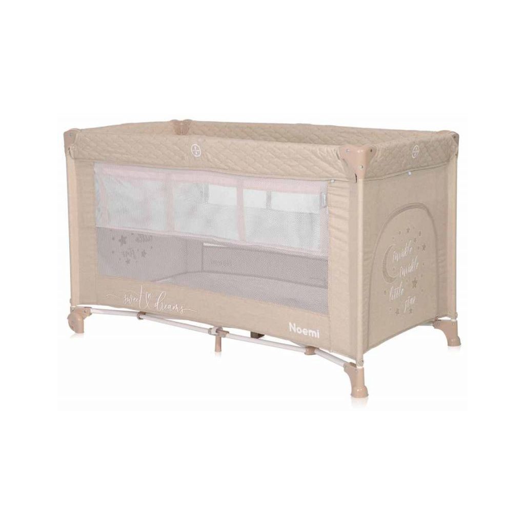 Lorelli Noemi 2 multifunkciós utazóágy - Fog Beige Star