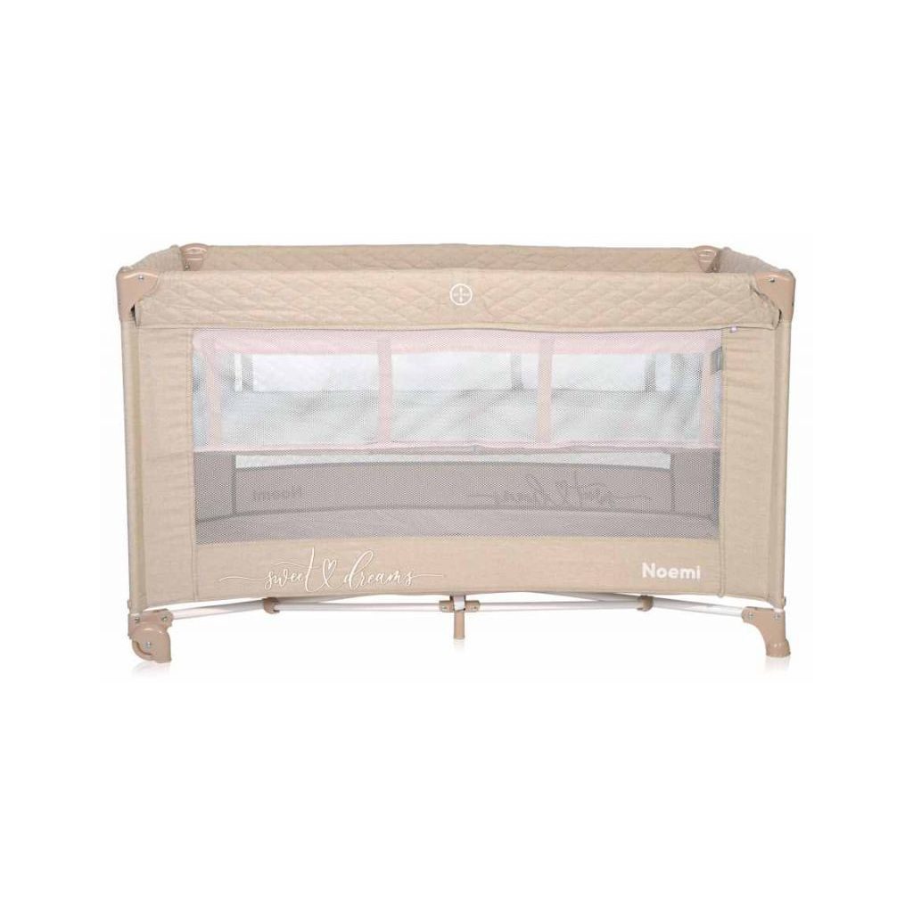 Lorelli Noemi 2 multifunkciós utazóágy - Fog Beige Star