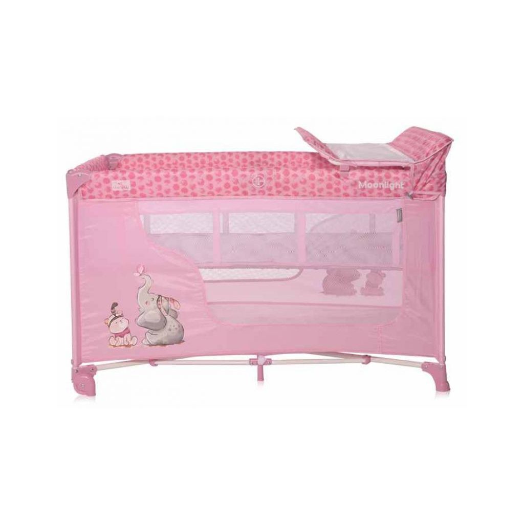 Lorelli Moonlight 2 Plus multifunkciós utazóágy - Mellow Rose Fello