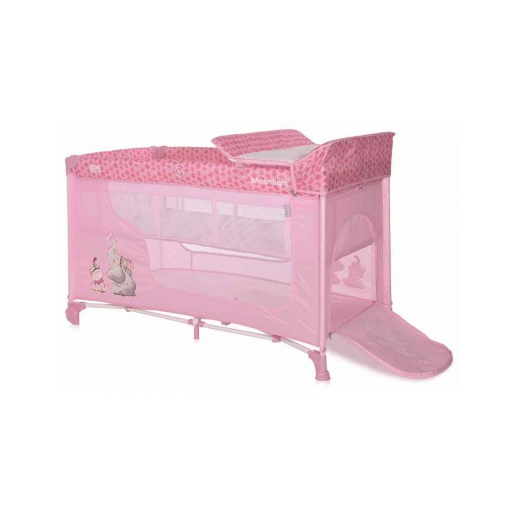 Lorelli Moonlight 2 Plus multifunkciós utazóágy - Mellow Rose Fello