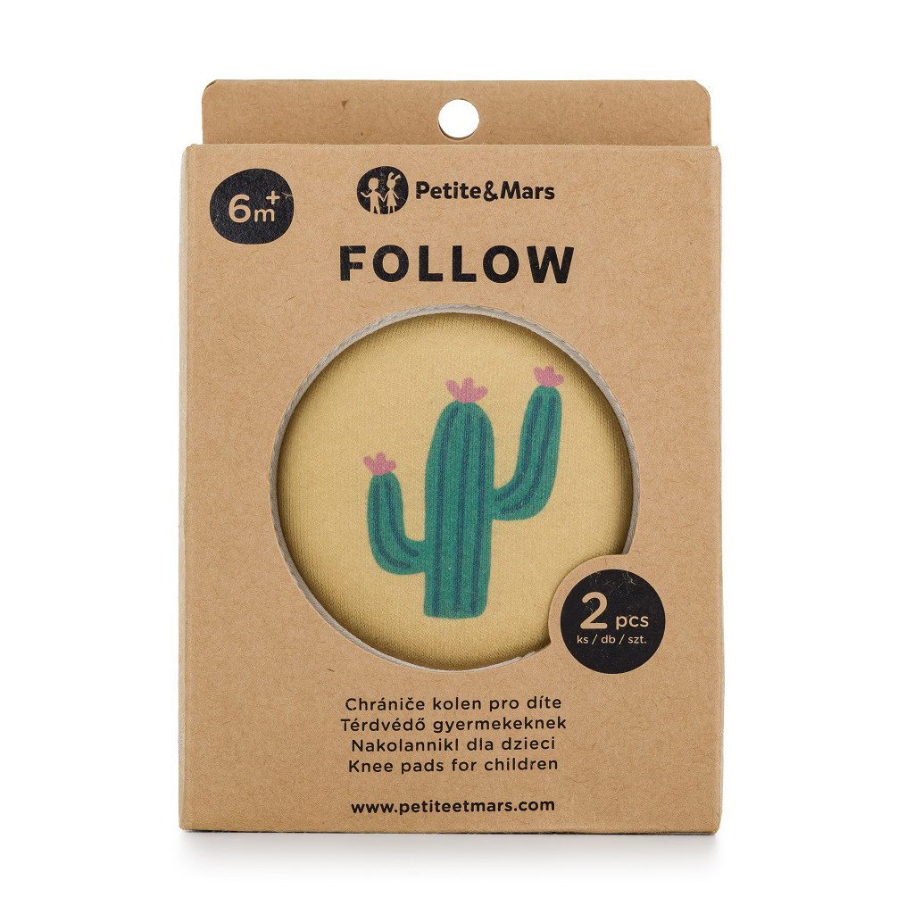 PETITE&MARS Elasztikus térdvédők kúszáshoz Follow Intense Ochre