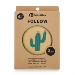   PETITE&MARS Elasztikus térdvédők kúszáshoz Follow Intense Ochre