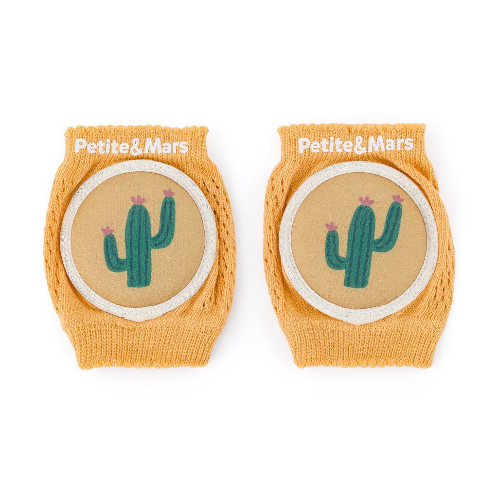 PETITE&MARS Elasztikus térdvédők kúszáshoz Follow Intense Ochre