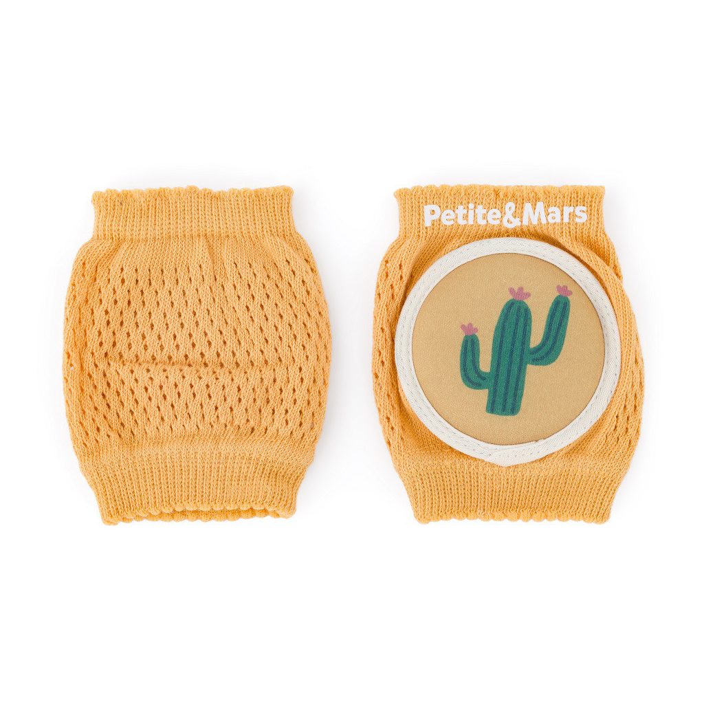 PETITE&MARS Elasztikus térdvédők kúszáshoz Follow Intense Ochre