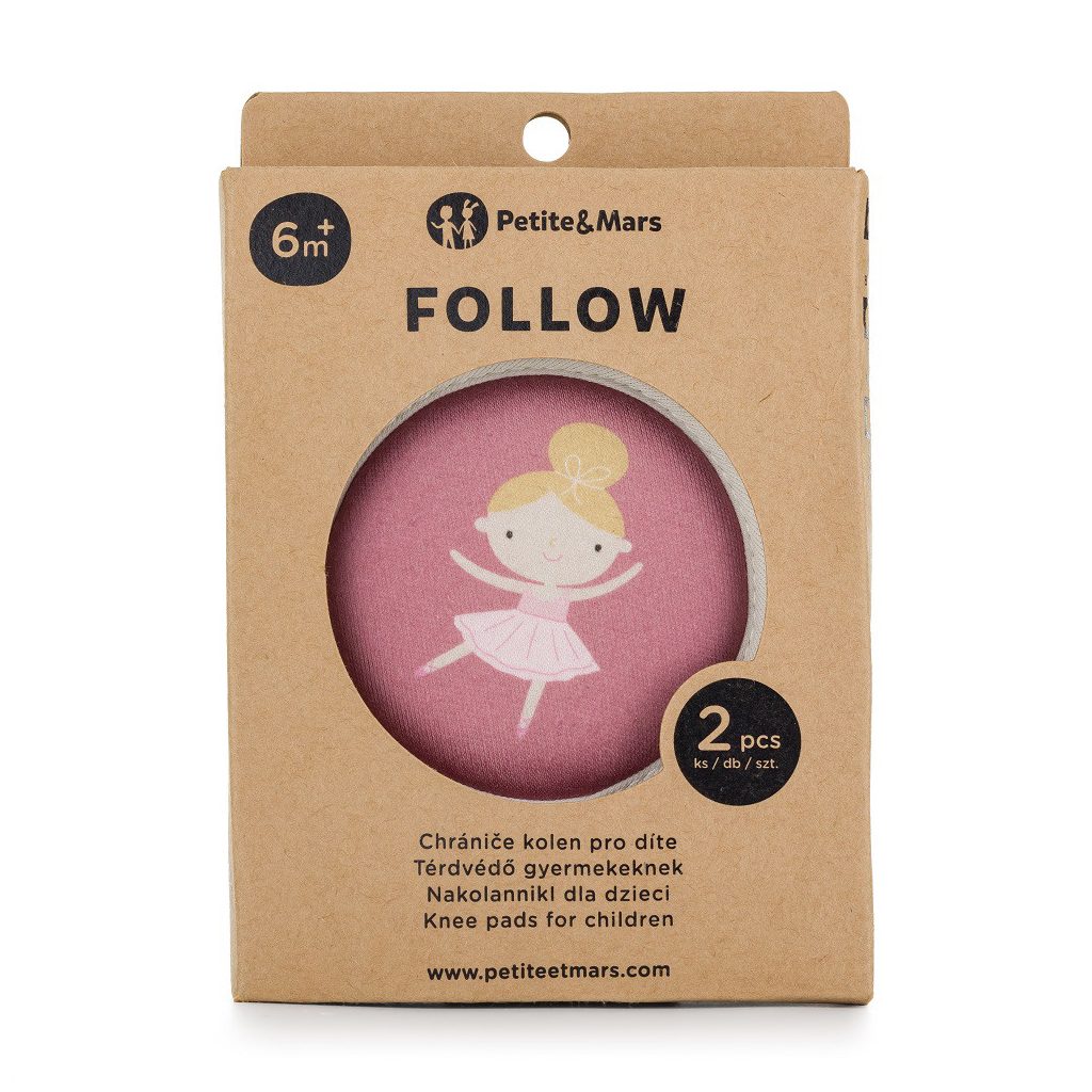 PETITE&MARS Elasztikus térdvédők kúszáshoz Follow Dusty Rose