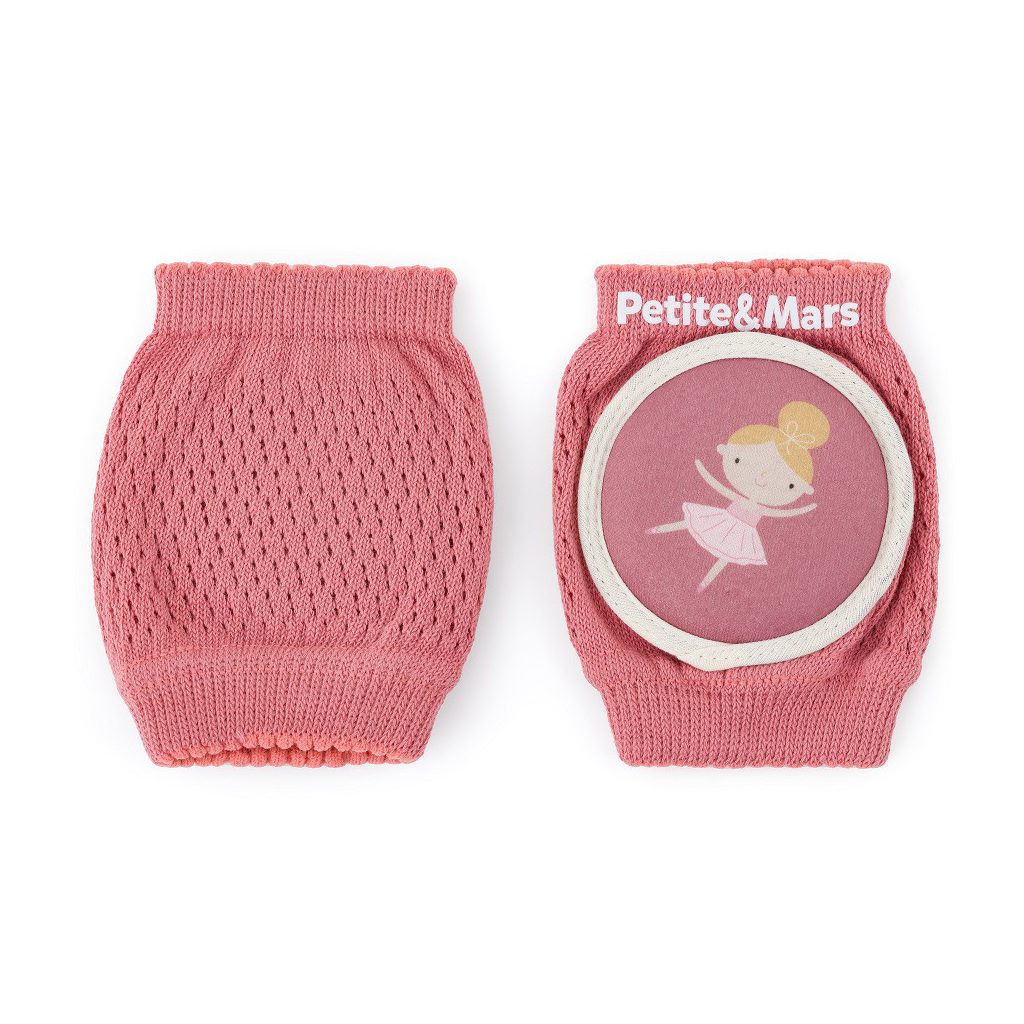 PETITE&MARS Elasztikus térdvédők kúszáshoz Follow Dusty Rose