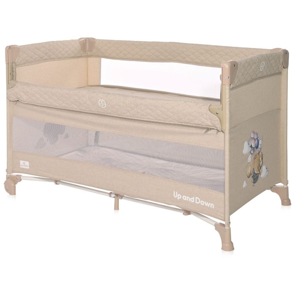 Lorelli Up and Down multifunkciós  utazóágy - Beige Flying Friends