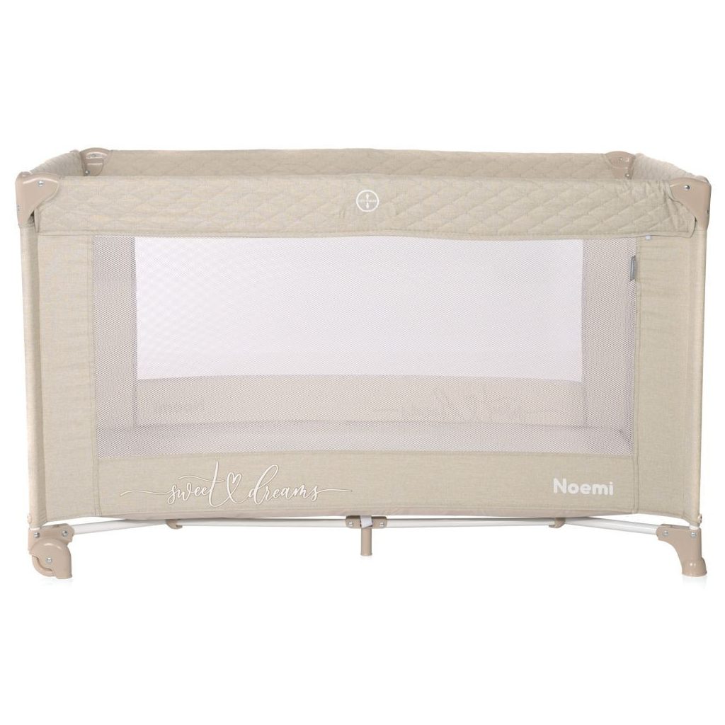 Lorelli Noemi 1 fix utazóágy - Fog Beige Star