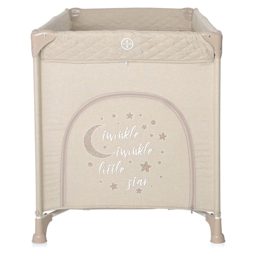 Lorelli Noemi 1 fix utazóágy - Fog Beige Star