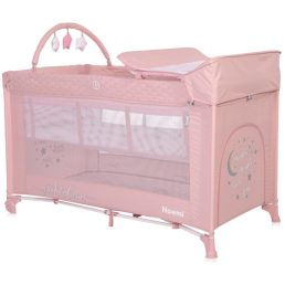   Lorelli Noemi 2 Plus multifunkciós utazóágy - Mellow Rose Star