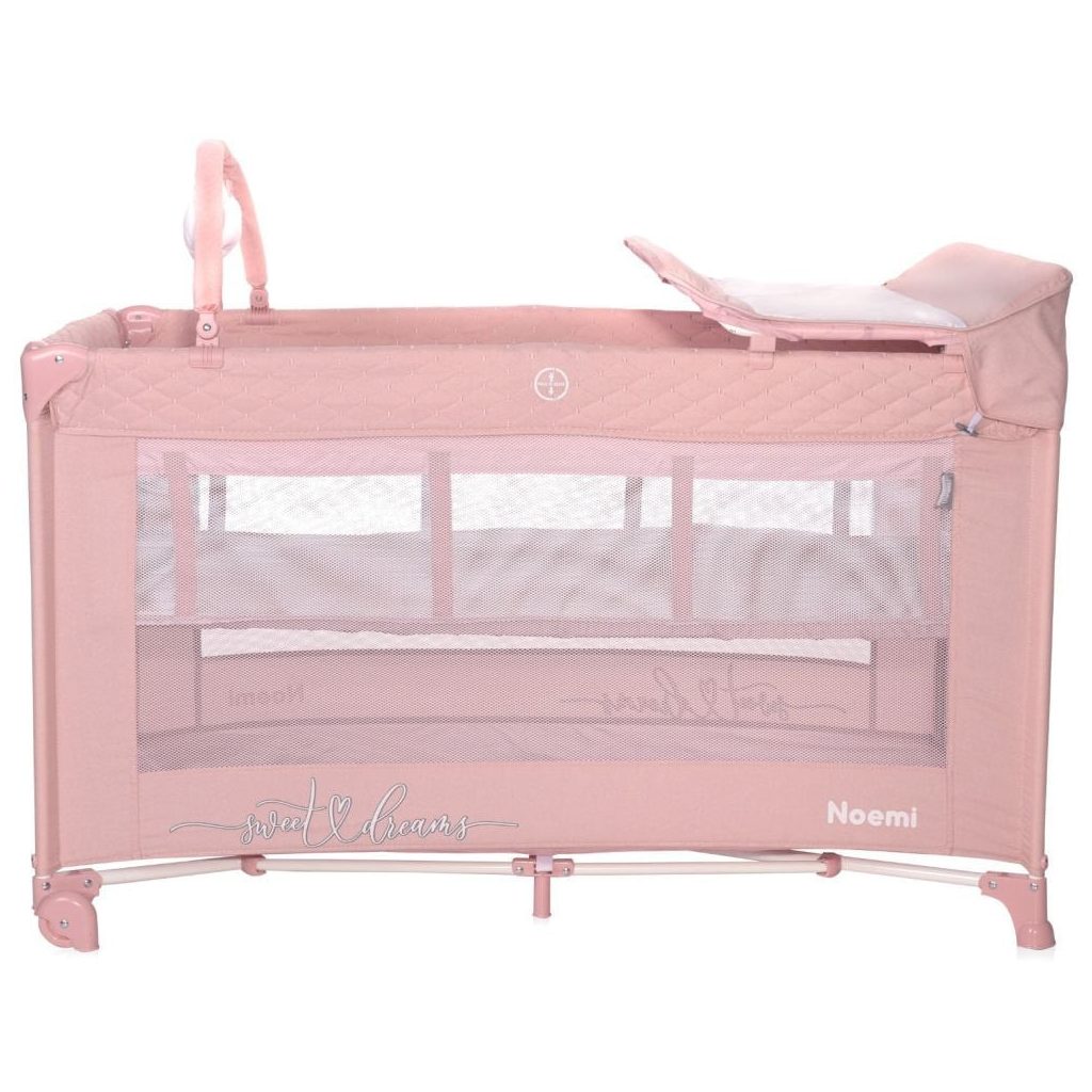 Lorelli Noemi 2 Plus multifunkciós utazóágy - Mellow Rose Star