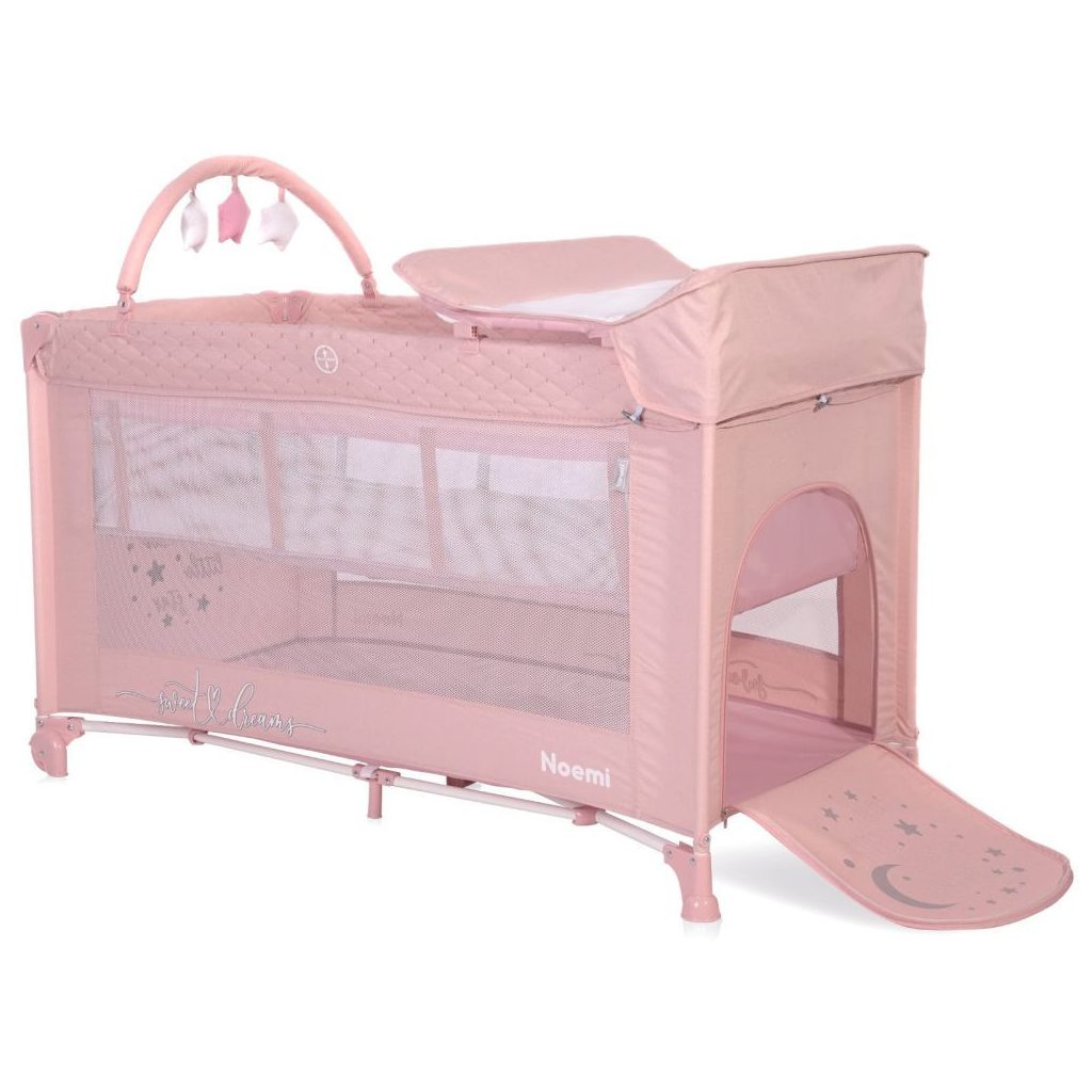 Lorelli Noemi 2 Plus multifunkciós utazóágy - Mellow Rose Star