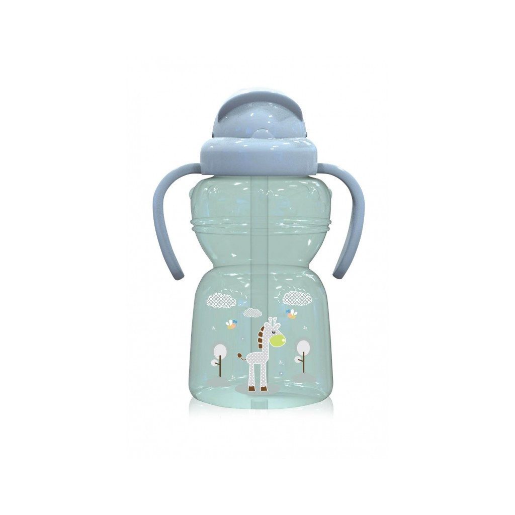 Baby Care szívószálas sportitató 325ml - Mint green