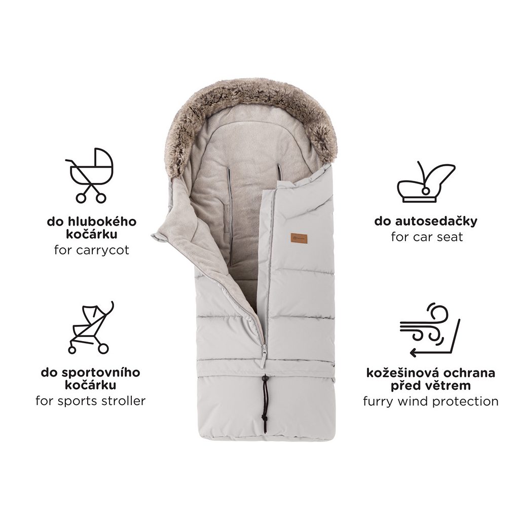 PETITE&MARS Bundazsák Arctic 4in1 Sky Whisper