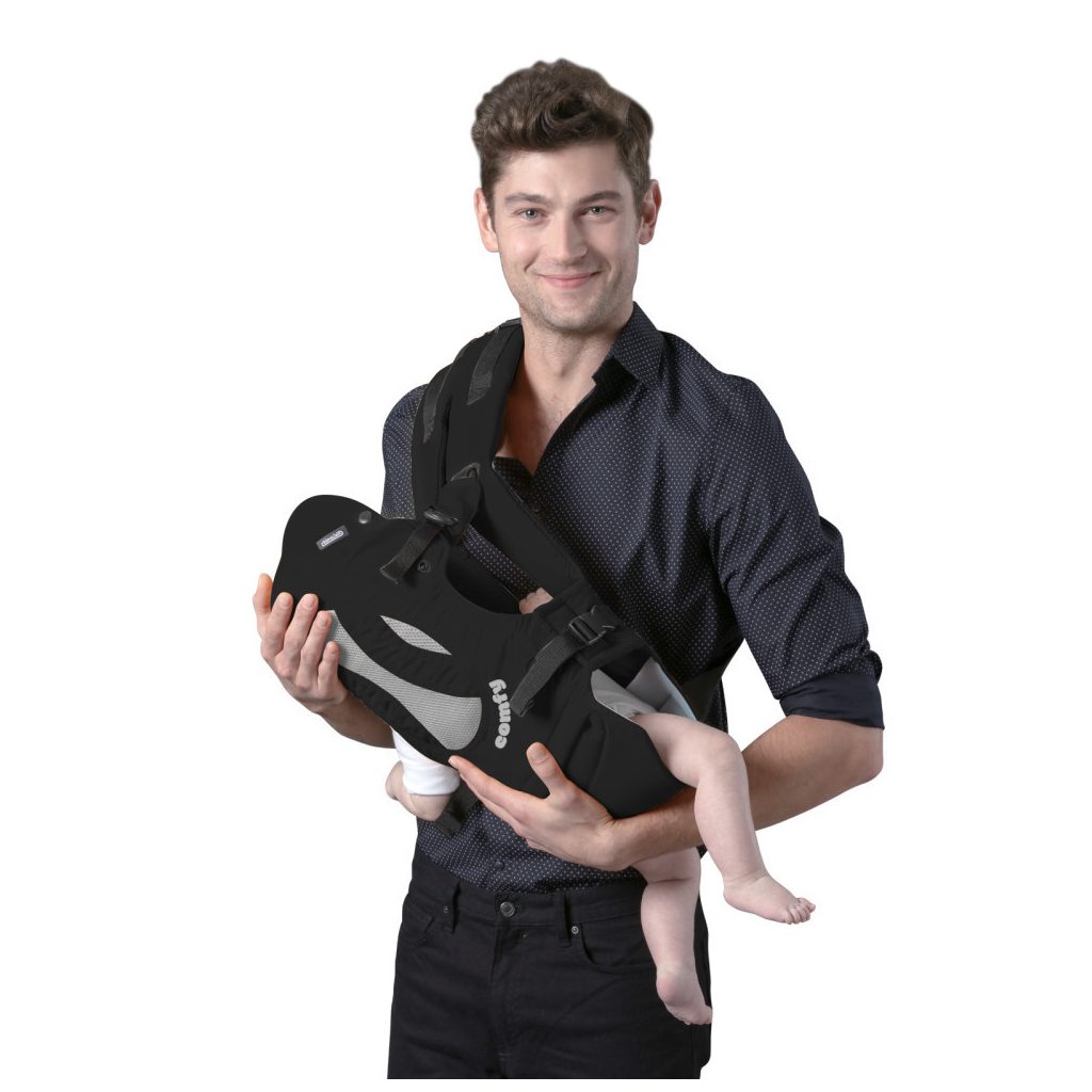 Chipolino Comfy kenguru - Black/grey