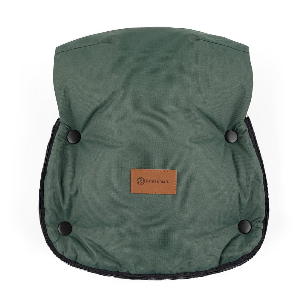 PETITE&MARS Kesztyű / Kézmelegítő babakocsira Furry Veritable Khaki