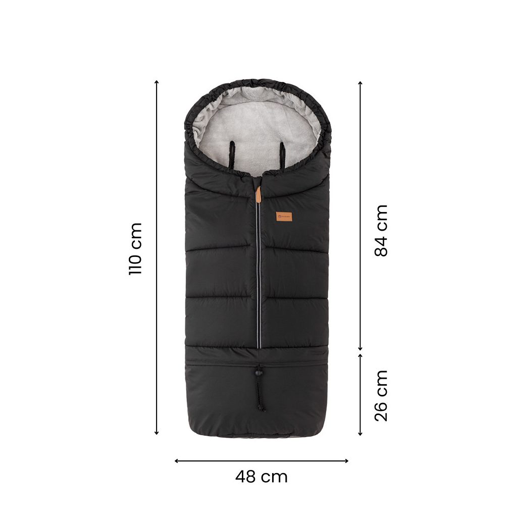 PETITE&MARS Állítható bundazsák 3in1 Jibot Charcoal Grey