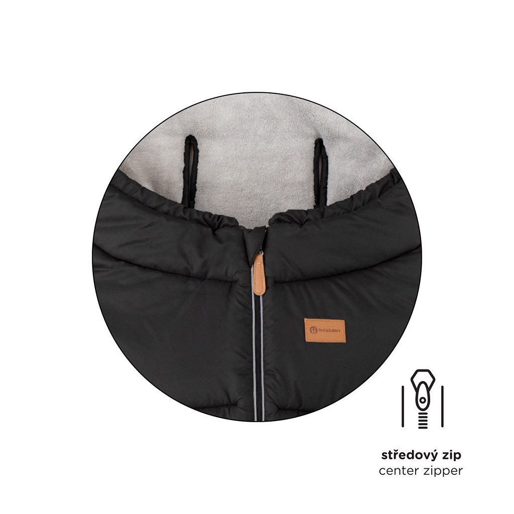 PETITE&MARS Állítható bundazsák 3in1 Jibot Charcoal Grey