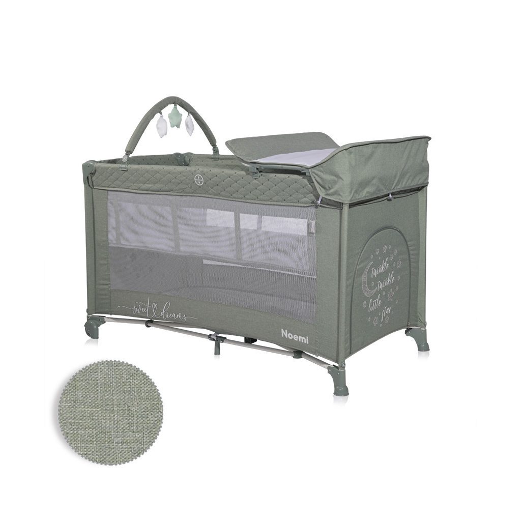 Lorelli Noemi 2 Plus multifunkciós utazóágy - Iceberg Green Star