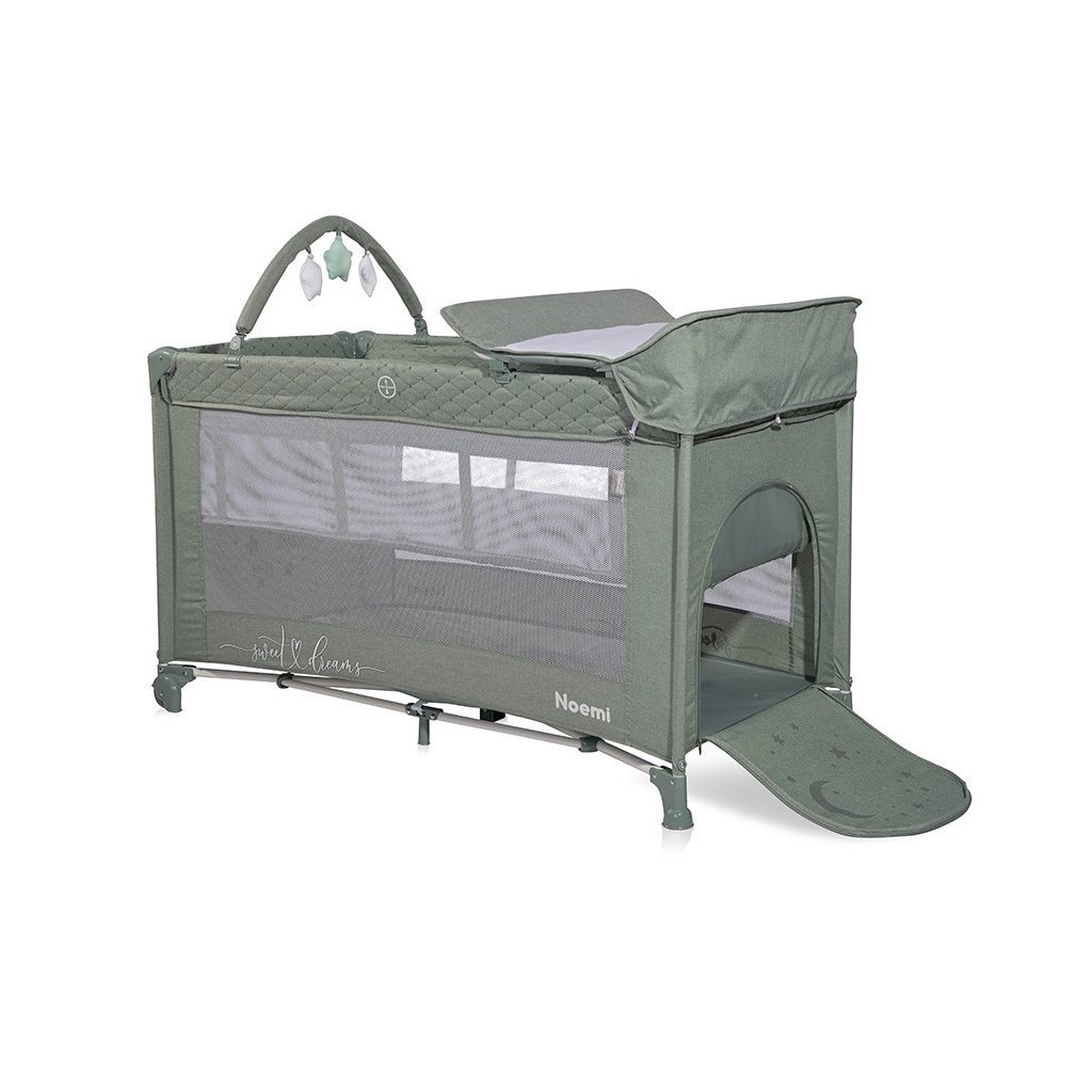 Lorelli Noemi 2 Plus multifunkciós utazóágy - Iceberg Green Star