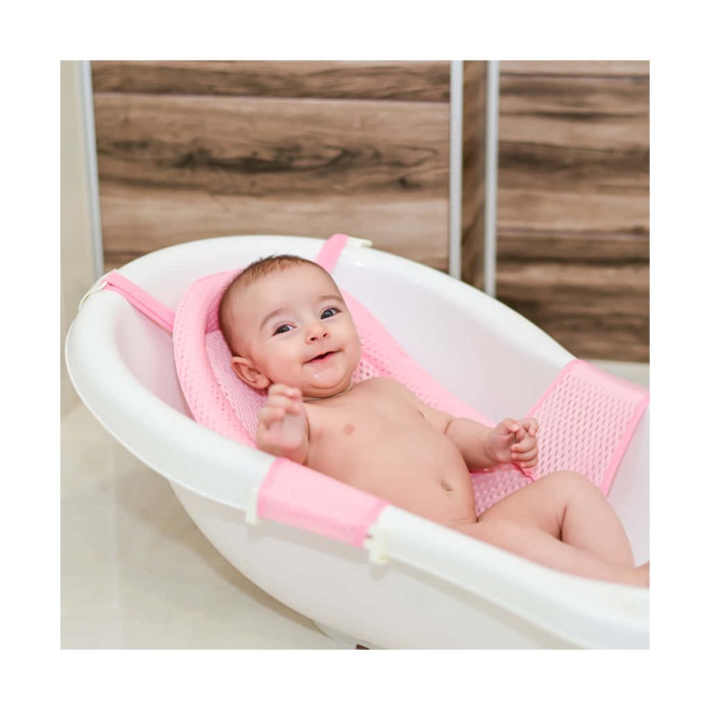 Lorelli Froggy hálós babaülőke kádba - pink