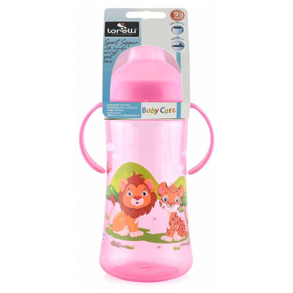 Baby Care Sport itató 330 ml - pink