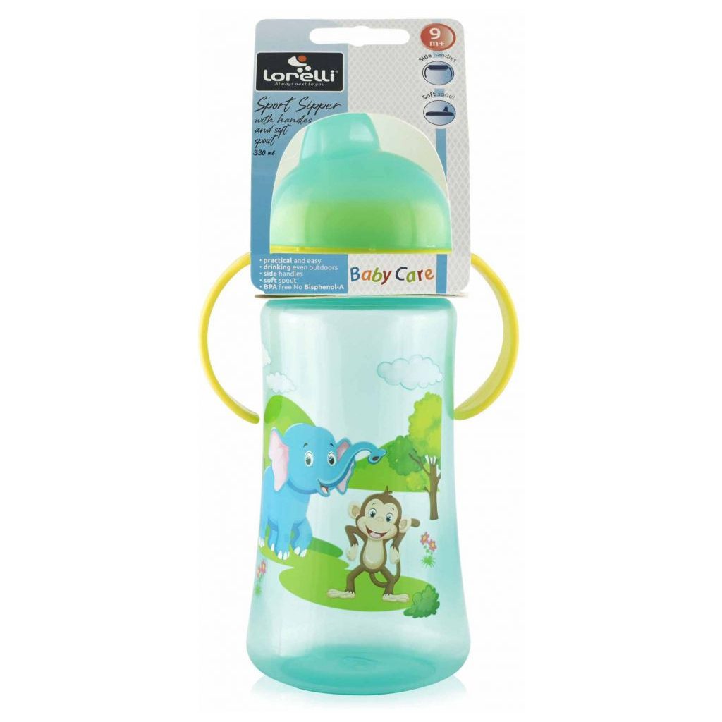 Baby Care Sport itató 330 ml - green