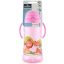 Baby Care Szafari szívószálas sportitató 330 ml - pink