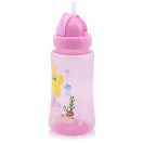 Baby Care Ocean szívószálas sportitató 330 ml - pink
