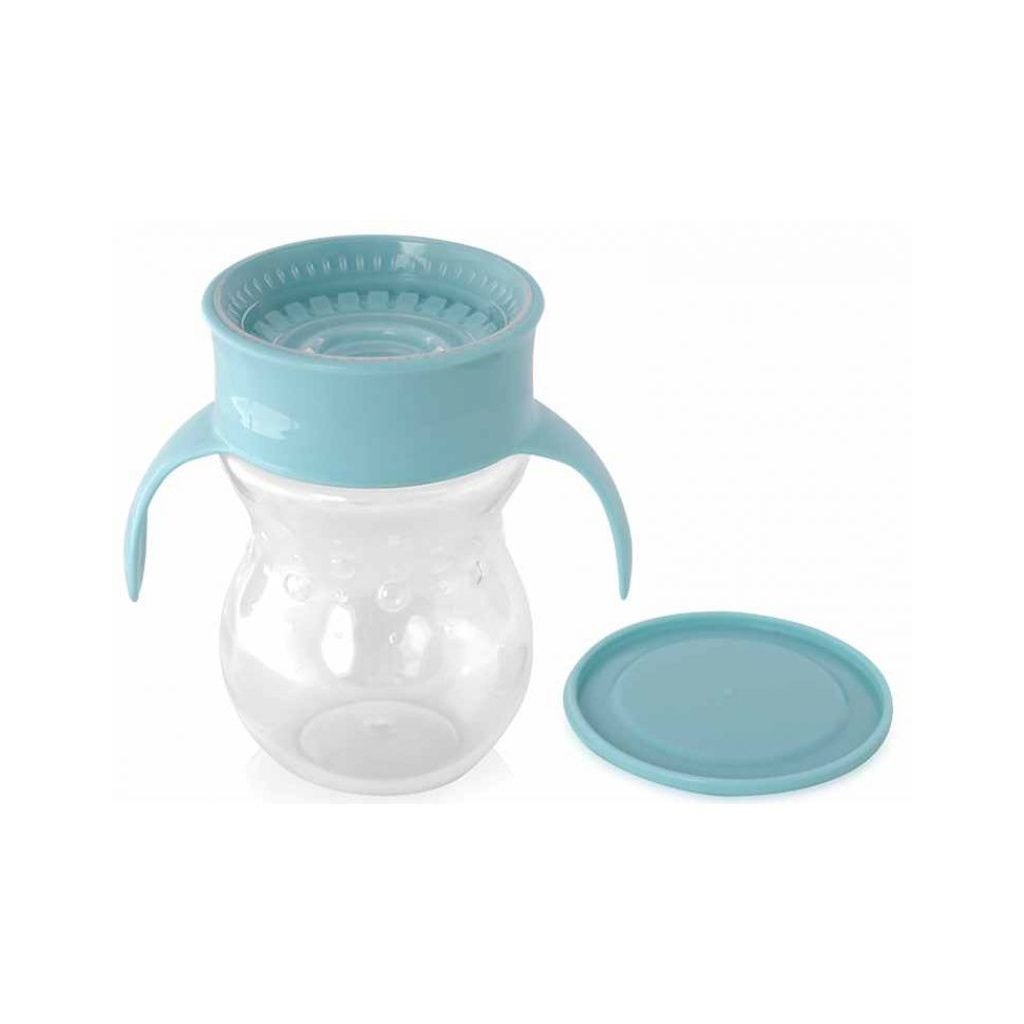 Baby Care 360 itatópohár fogantyúval - blue