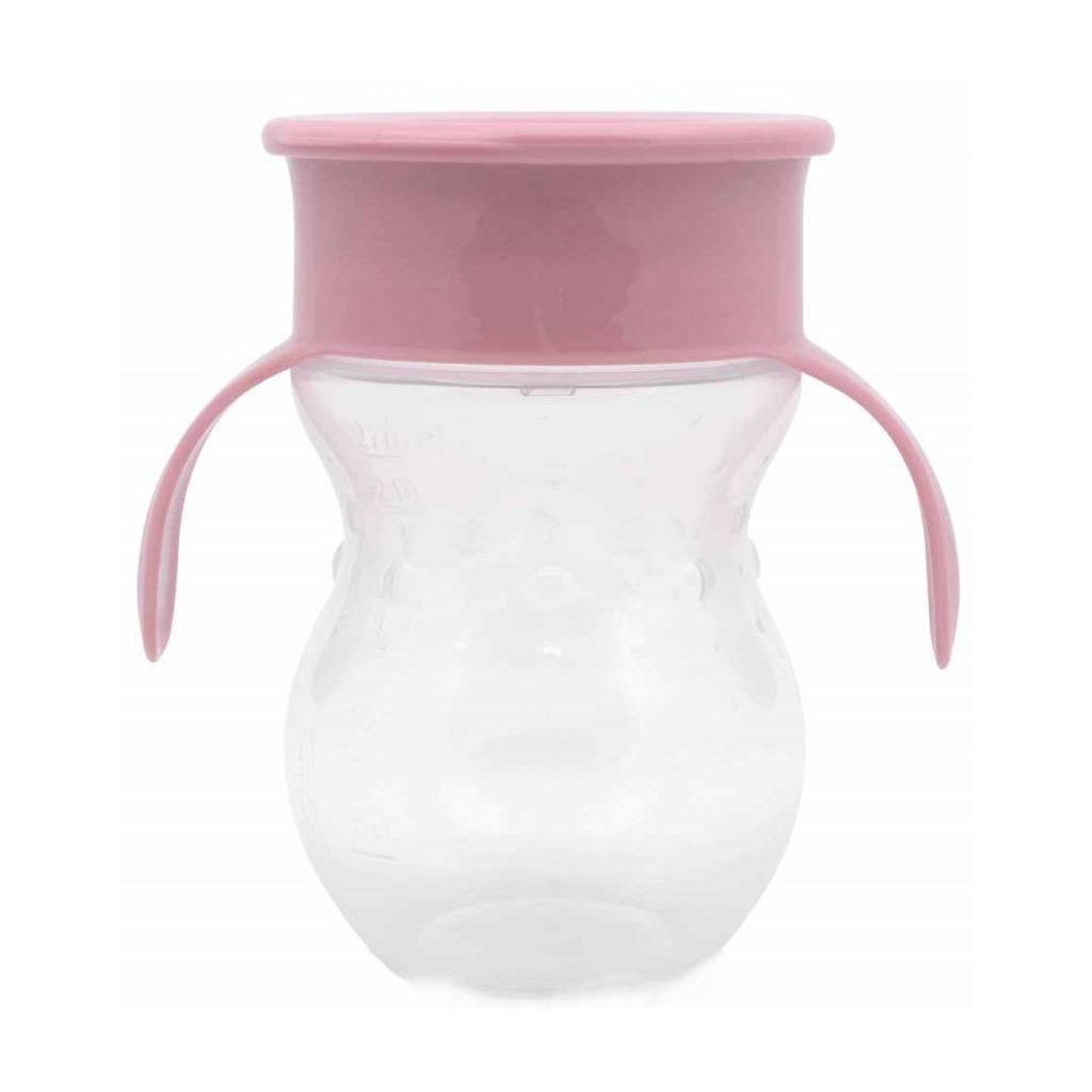 Baby Care 360 itatópohár fogantyúval - pink
